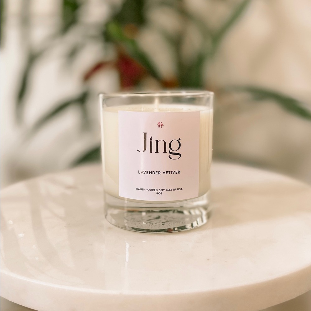 Lavender Vetiver Candle - 100% Natural Coconut Soy Wax